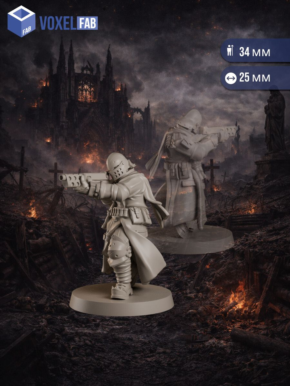 Святой Бастион Новая Антиохия миниатюры для настольных игр РНИ, Trench Crusade