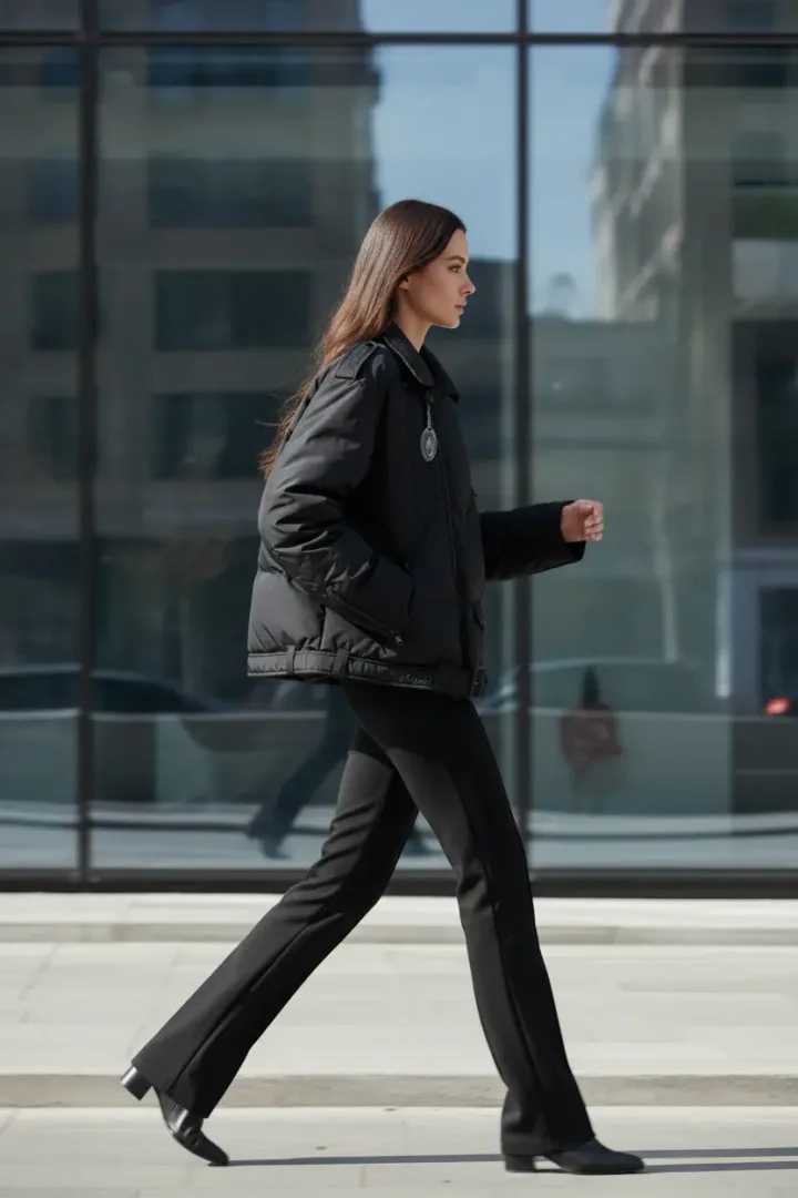 Женский короткий пуховик «DINU»