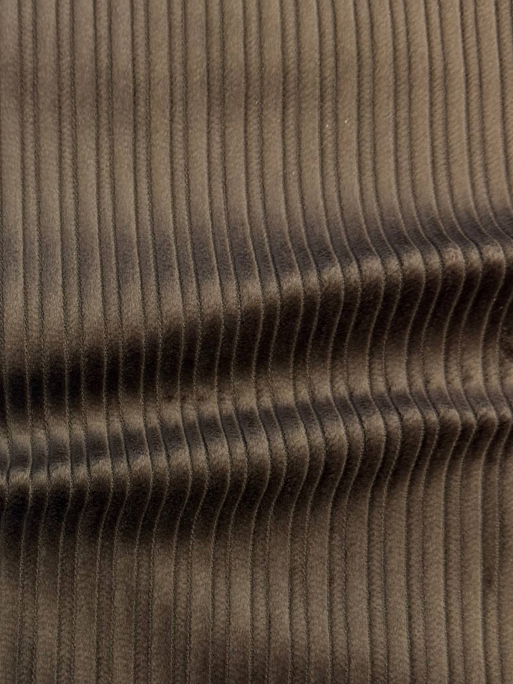 Вельвет хлопковый коричневый