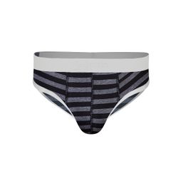 Мужские трусы брифы серые в полоску DARKZONE DZN6134