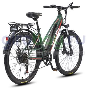 Электровелосипед WHITE SIBERIA CAMRY LIGHT 36V/11A 500W Elka Green (Зеленый) фото 2
