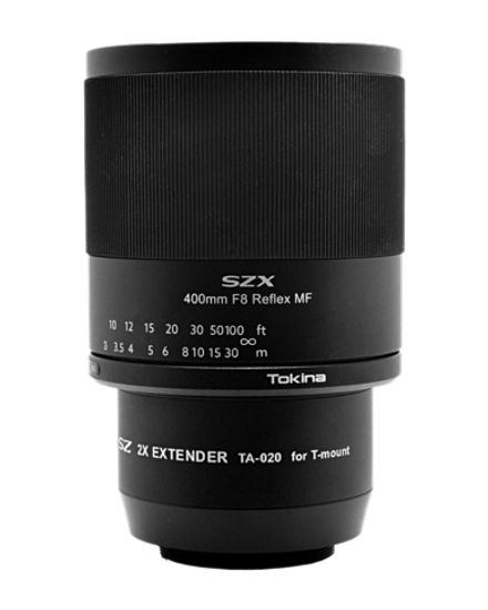 Объектив Tokina SZX SUPER TELE 400mm F8 Reflex MF для Canon EF + 2x телеконвертер