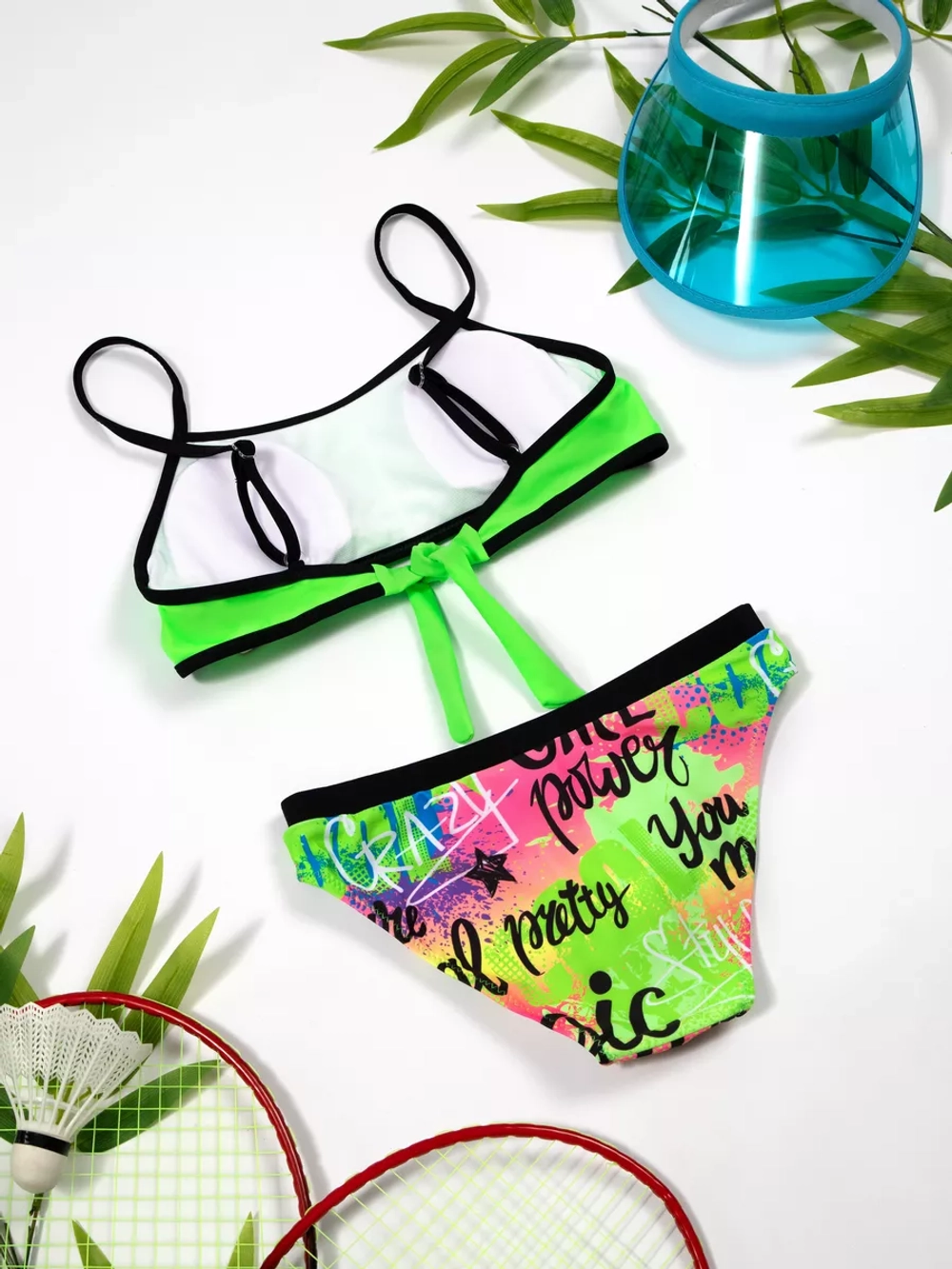 купальник раздельный 3 в 1 с топом парео