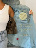 Пуховик зимний с капюшоном укороченный
