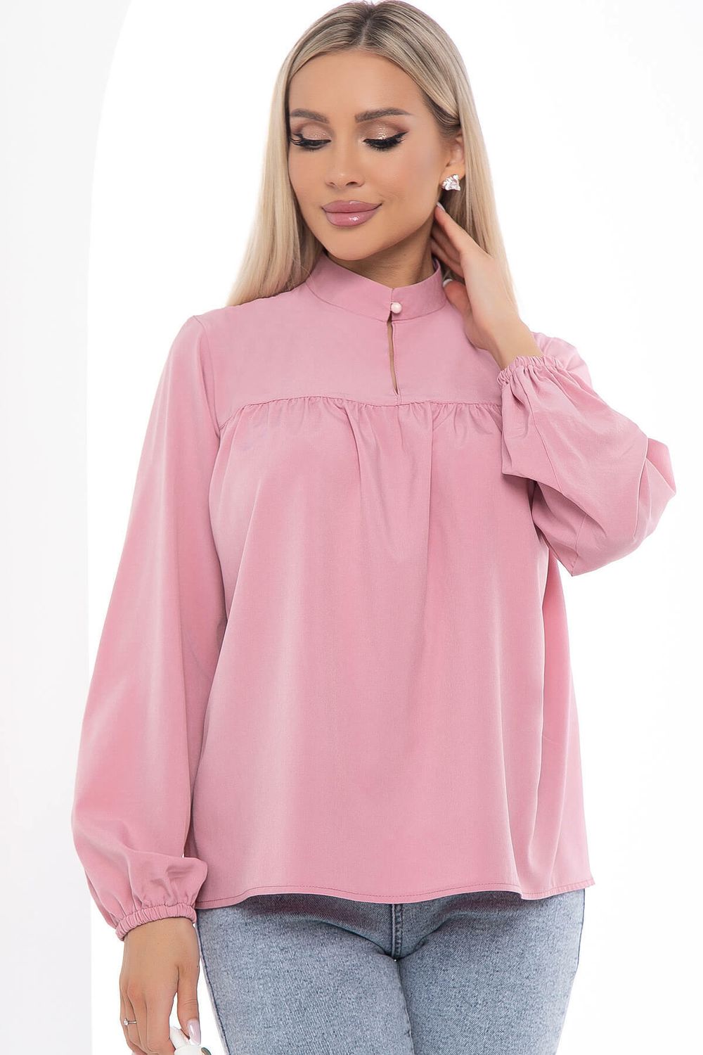 Блуза "Тонкости стиля" (розовая) Б8761 LT Collection