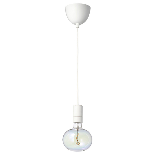 Подвесной светильник IKEA SUNNEBY / MOLNART (САННЕБЮ / МОЛЬНАРТ), Белый, 21 см