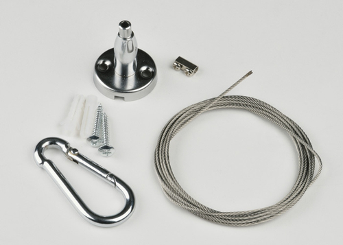 UFL-H03 SILVER 200 POLYBAG Крепление для светильника подвесного, 200 мм. Универсальный. TM Uniel.