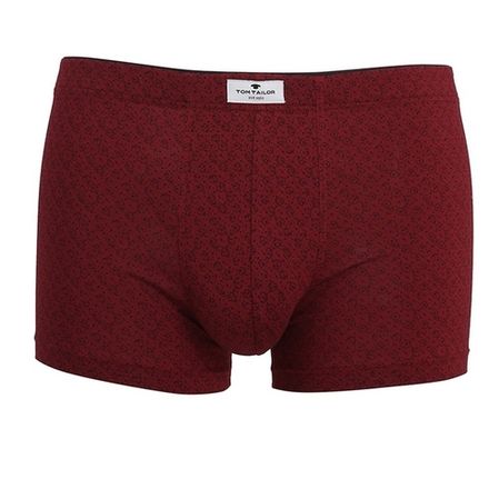 Мужские трусы боксеры бордовые с принтом Tom Tailor 70332/5646 435