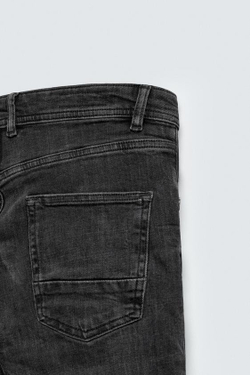 ZARA УКОРОЧЕННЫЕ ДЖИНСЫ SKINNY, УГОЛЬНЫЙ