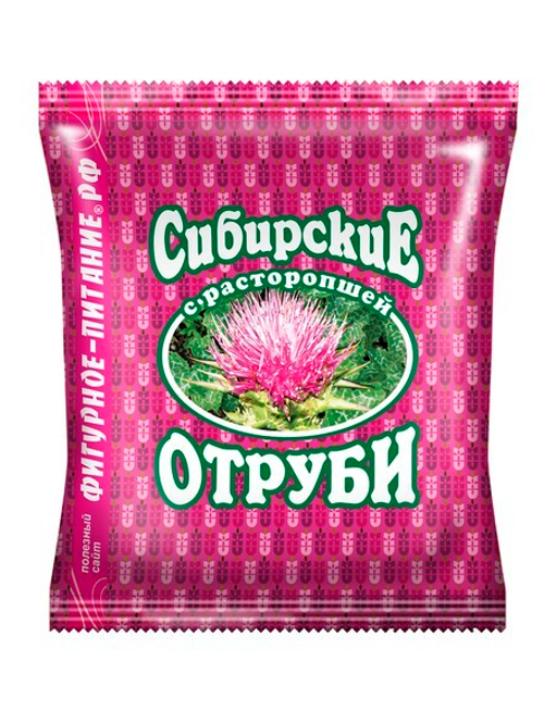Отруби Сибирские ПШЕНИЧНЫЕ (с расторопшей), 200 г