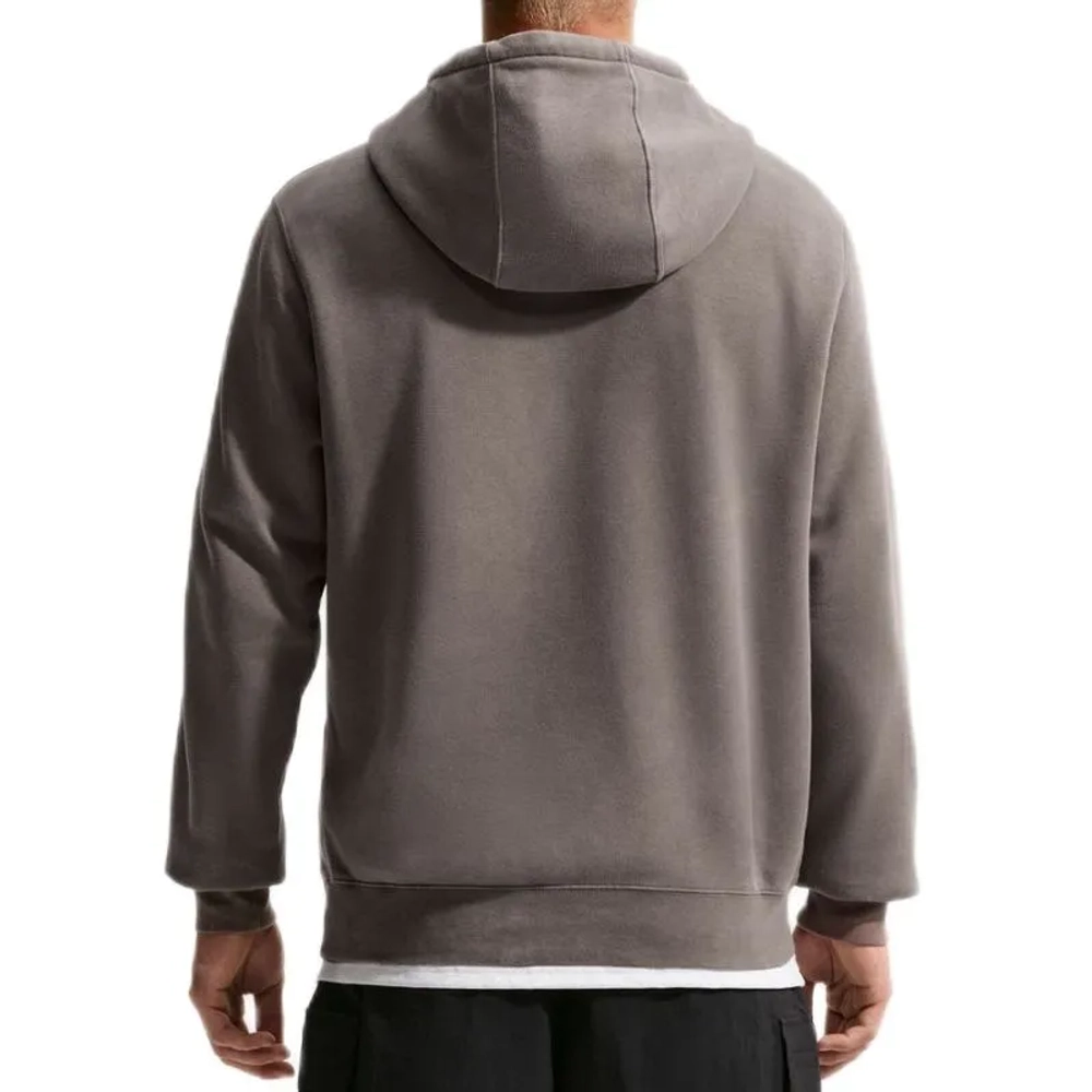 Мужская теннисная кофта Nike Sportswear Club Washed Fleece - cave stone/cave stone