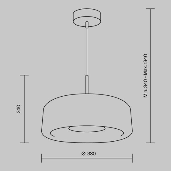 Подвесной светодиодный светильник Maytoni Madmen MOD127PL-L6BR