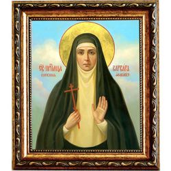 Варвара Алапаевская Святая преподобномученица. Икона на холсте.