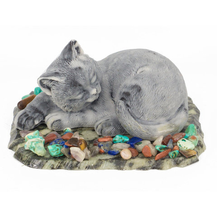 Сувенир "Кошка спит" из мрамолита R117043