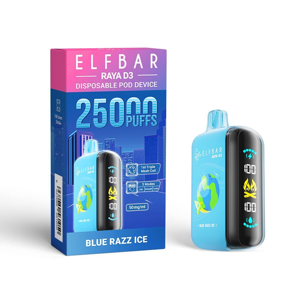 ELF BAR RAYA D3 - Blue Razz Ice (5% nic)