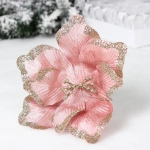 Украшение новогоднее «Пуансеттия - Волшебный день» 23 см, Сиреневый