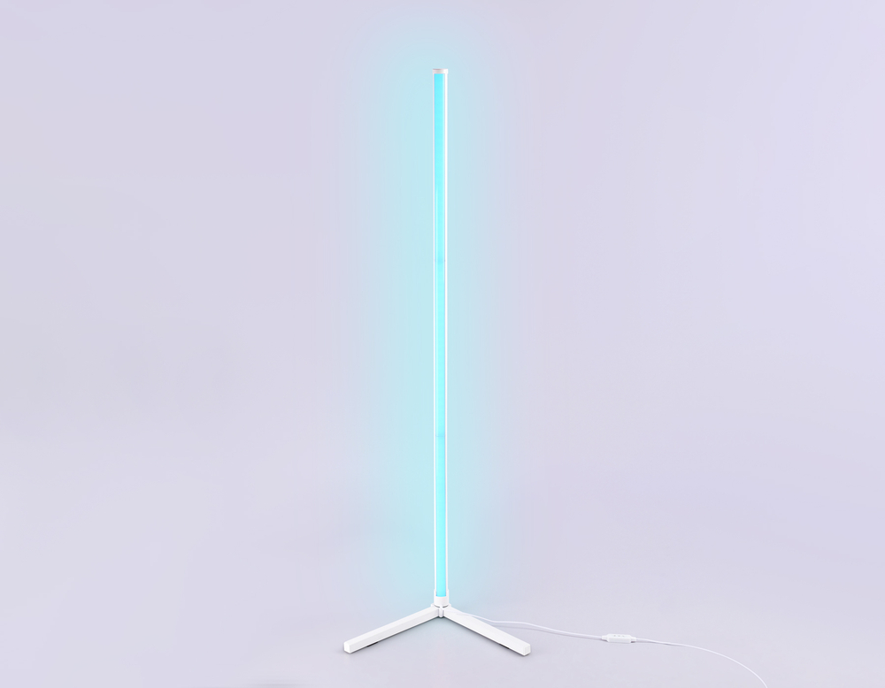 Светильник светодиодный напольный RGB с пультом FL8020 WH белый LED 15W RGB D32*1250 (ПДУ РАДИО 2.4G)