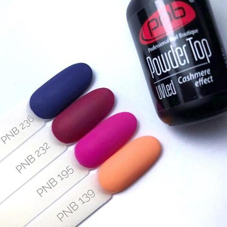 ТОП Пудра-Топ с эффектом кашемира PNB 17 мл УФ/ЛЕД/Powder Top PNB 17 ml UV/LED