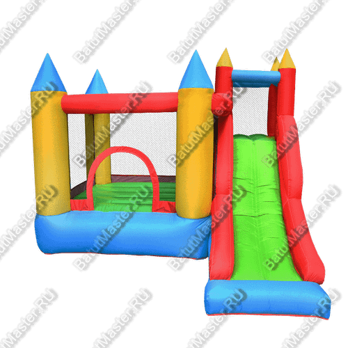 Батут для дачи "Замок маленького волшебника" 2,8*2,8*2,1 м