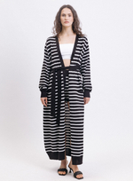 Кардиган удлиненный в полоску