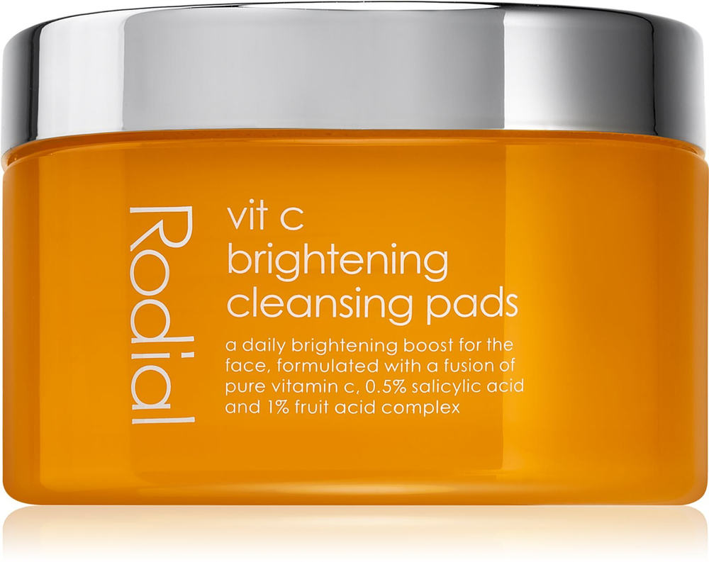 Rodial Vit C Brightening Cleansing Pads - очищающие хлопья с витамином С /  50 szt.   / GTIN 5060027066835