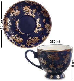 Love Drinks ML-18 Чашка «Элитная» 250мл с блюдцем в подарочной коробке