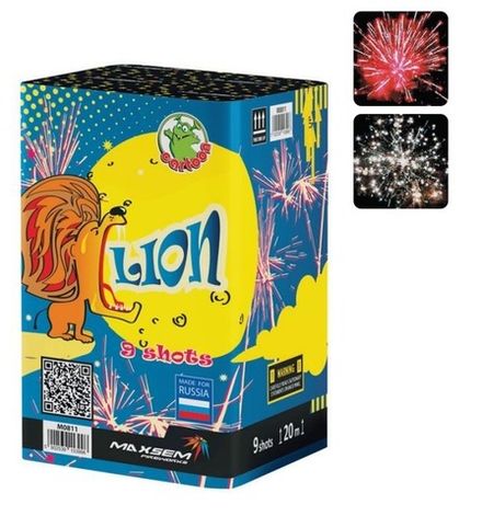 Батарея салютов "Lion" M0811 9 залпов * 0.8"  (1/36)