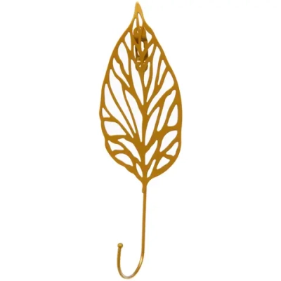 Крючок интерьерный металлический «ЛОФТ ТАМБЛ», лантана, цвет золото, 9*24,5см