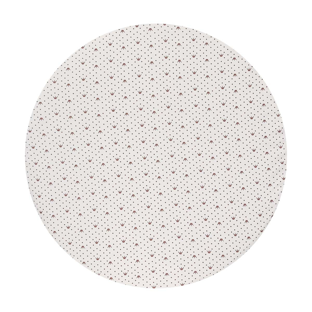 Набор постельных принадлежностей для круглой кроватки (d=75 см), белый