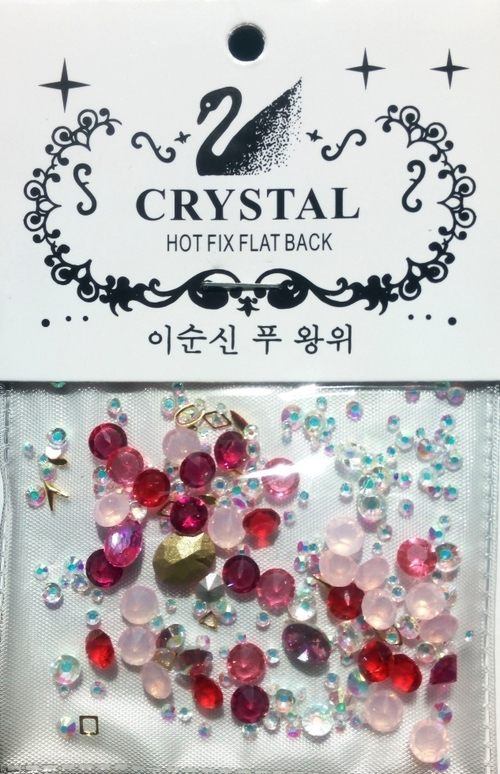 Стразы "Лебедь" микс 01