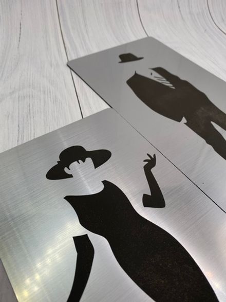 Таблички на туалет (пара М+Ж)