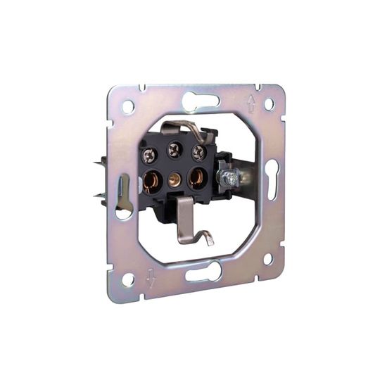 Розетка STRONG 1-ая с/з с/у, со шторками 16А графит KRANZ