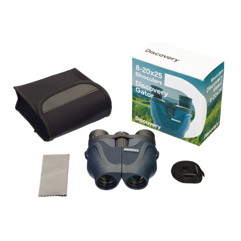 Бинокль Discovery Gator 8–20x25 - Комплект поставки