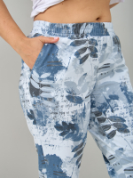 Брюки Бдж-129/морволна-джинслистья