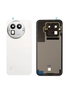 Задняя крышка для Realme GT 8 Pro белая (White) со стеклом камеры