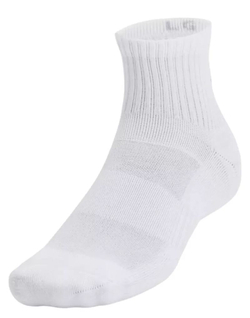 Теннисные носки Under Armour Training Cotton Quarter-Crew 3P - white