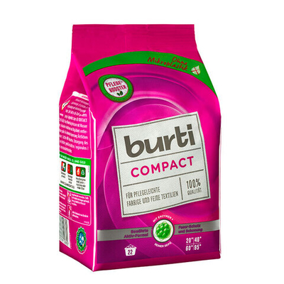 Стиральный порошок концентрат Burti Compact для цветного и тонкого белья 1,1 кг