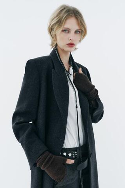 ZARA МИТЕНКИ ИЗ РИФЛЕНОГО ТРИКОТАЖА, КОРИЧНЕВЫЙ