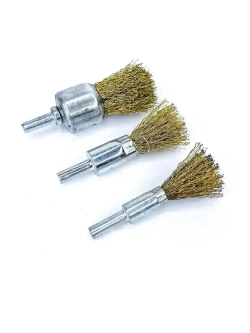 Щетки металлические для дрели 3шт, Набор щеток-крацовок Кистевых насадок для дрели, Корщетка