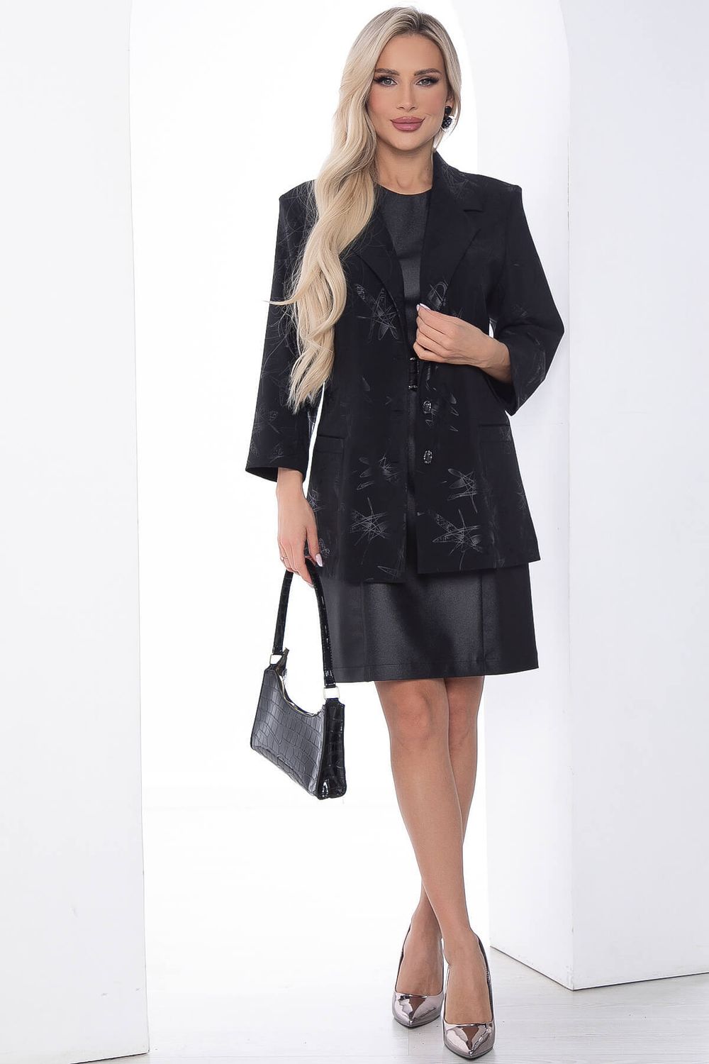 Платье Стиль и мода черное П10084 LT Collection