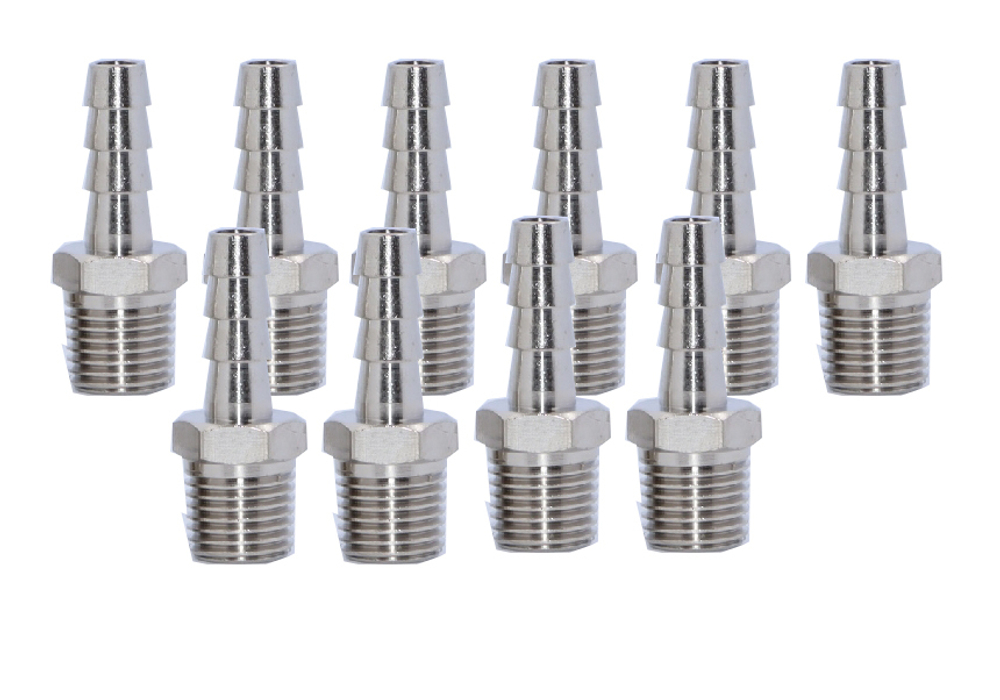 KraftWell KRW-TF814M-10 Фитинг "елочка" 8 мм - M1/4", 10 шт