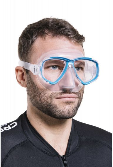 Набор для снорклинга Cressi Perla Box (Маска Perla + Трубка Mexico + Бокс) синий