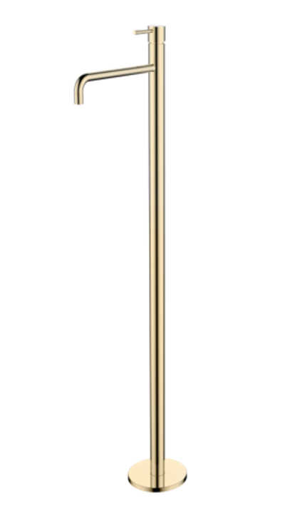 Смеситель для умывальника напольный Uno Gold