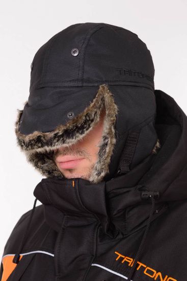 Шапка-ушанка "Winter storm" (чёрн)