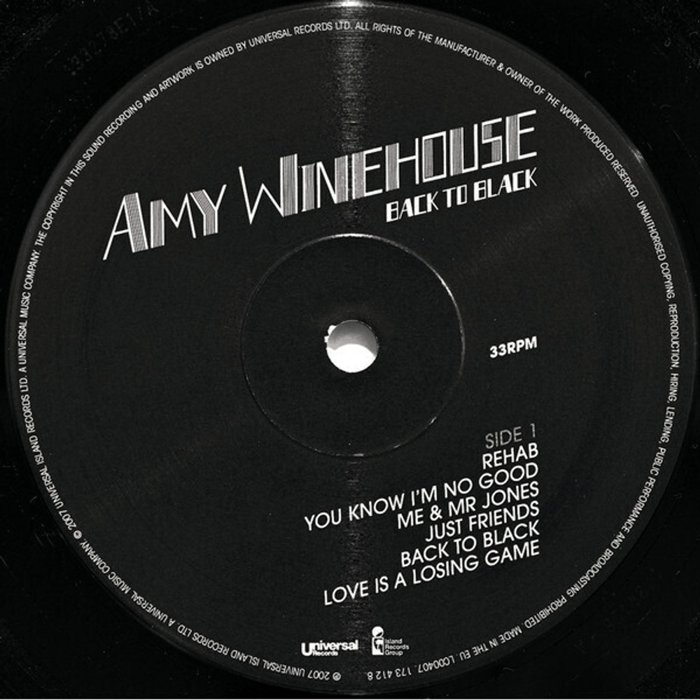 Amy Winehouse / Back To Black (LP)