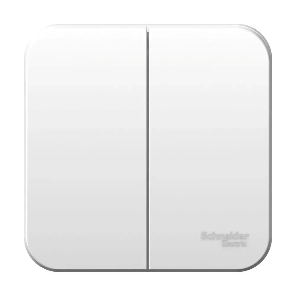 BLANCA О/У 2-клавишный ВЫКЛЮЧАТЕЛЬ (сх.5), 6А, 250В, БЕЛЫЙ