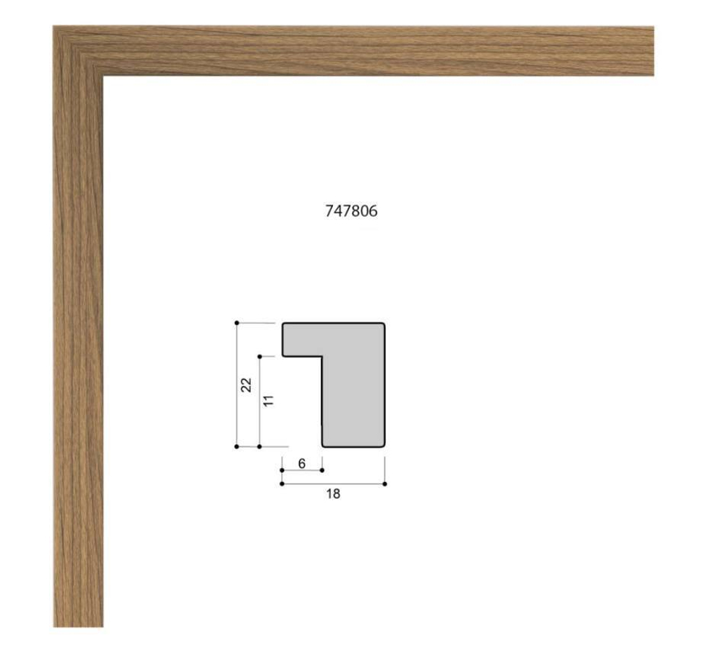 Фоторамка 21х30 см коричневая, арт. 2130.747806