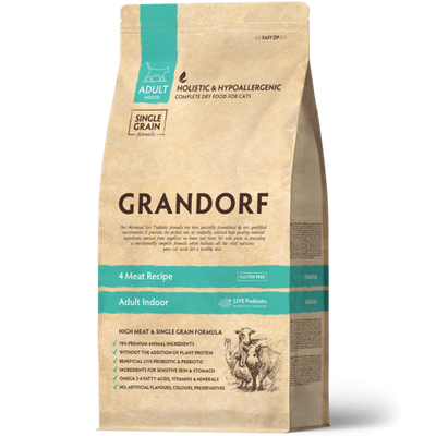 Grandorf Cat корм сухой для кошек 4 вида мяса
