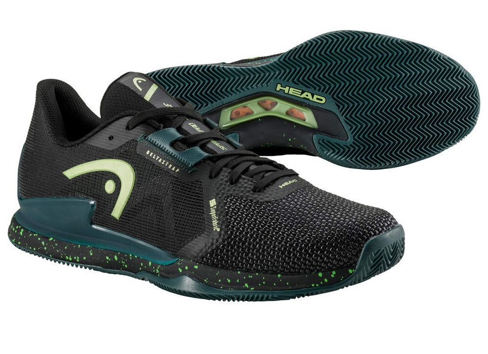 Теннисные кроссовки Head Sprint Pro 3.5 SF Clay - black/forest green - Black Green