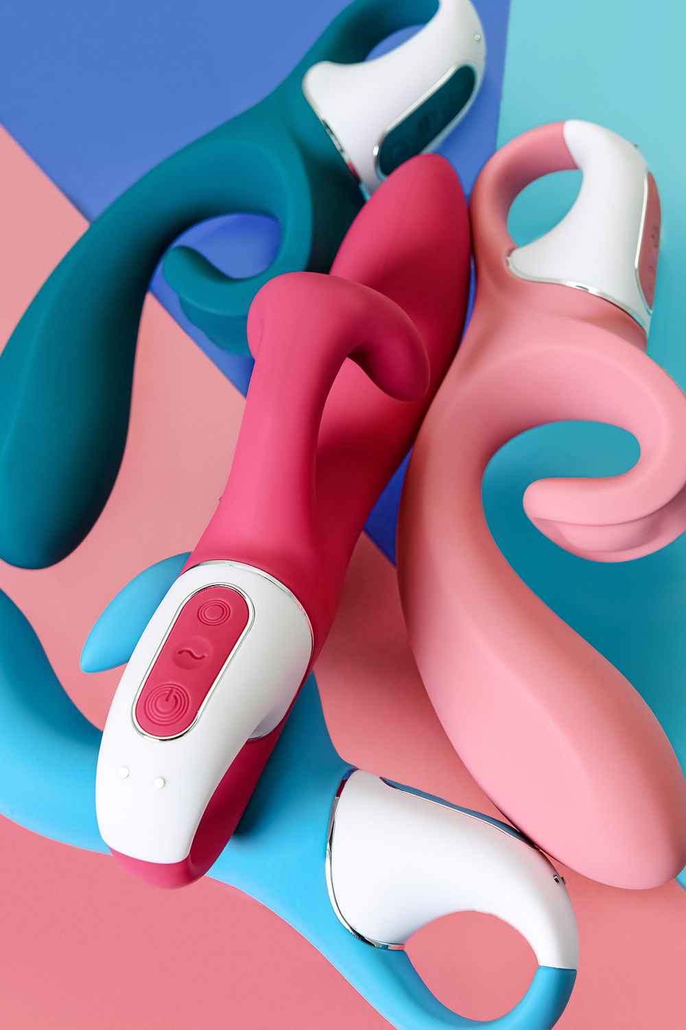 Нереалистичный вибратор Satisfyer Hug me, розовый